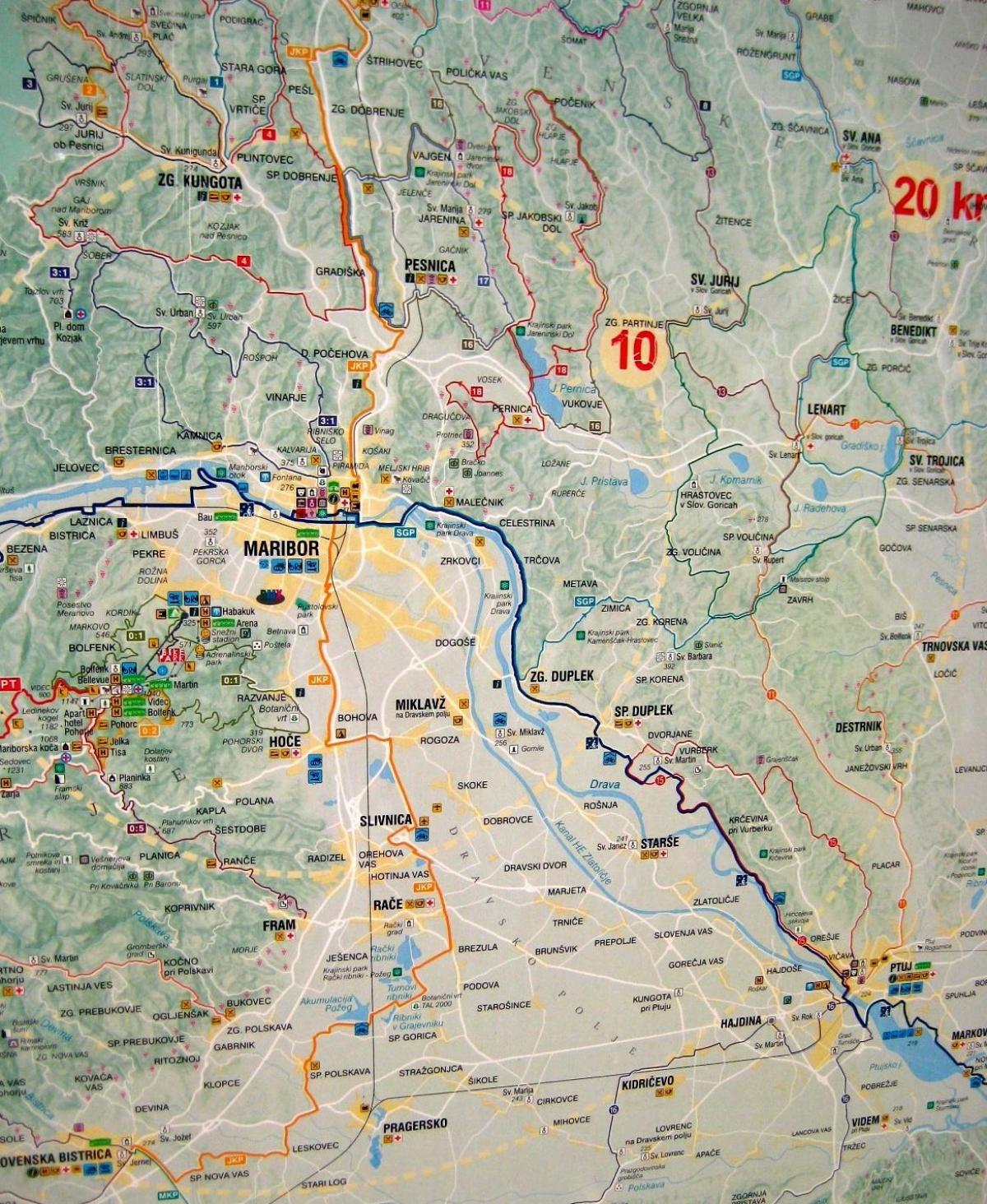 Térkép kemping Szlovénia