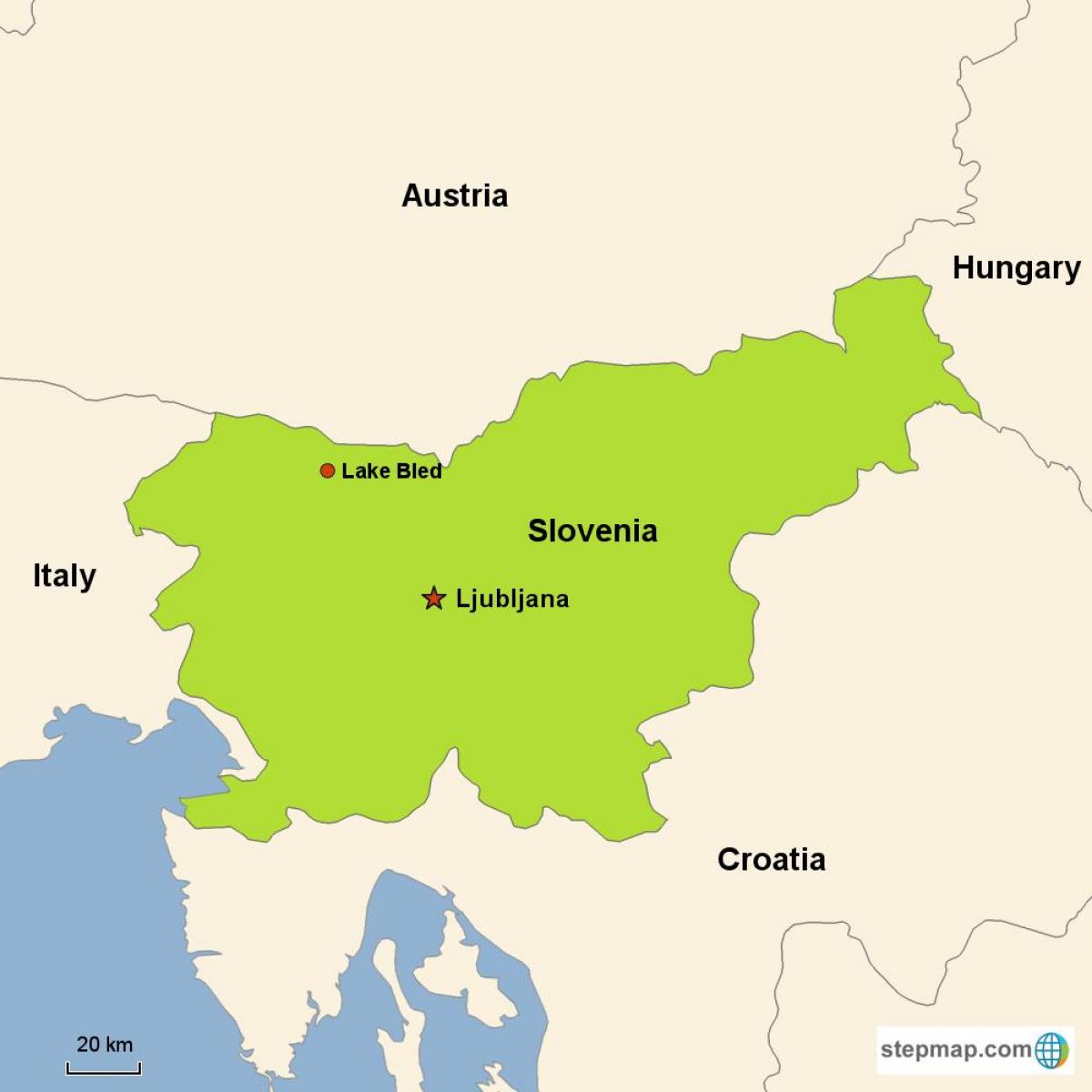 Térkép ljubljana, Szlovénia