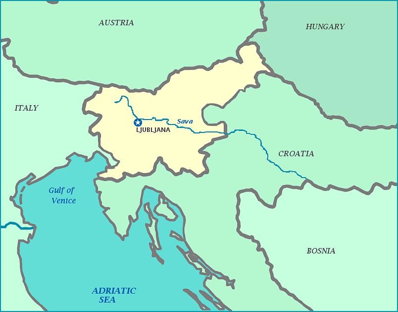 Térkép Szlovén tengerpart