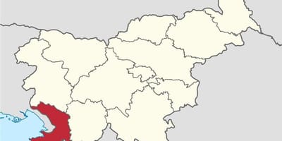 Térkép karszt Szlovénia