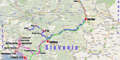 Koper kikötőbe Szlovénia térkép