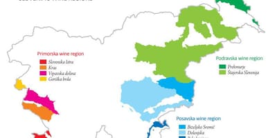 Térkép Szlovénia bor