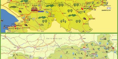 Szlovénia utazás térkép
