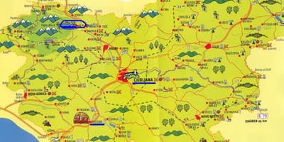 Térkép Szlovénia városnézés