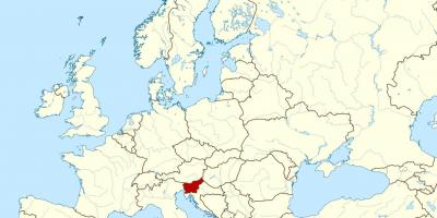 Szlovénia elhelyezkedés a világ térkép